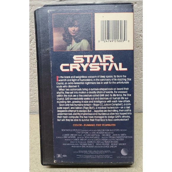 Star Crystal VHS 1985 Sci-Fi Horror Vintage Video Cassette Tape Clam Shell - Picture 3 of 5